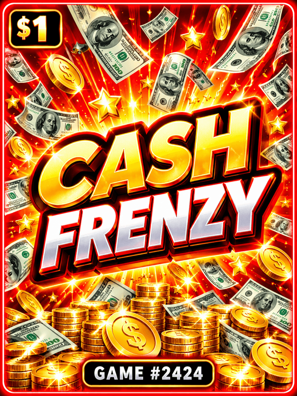 Cash Frenzy — illustration, not the actual ticket