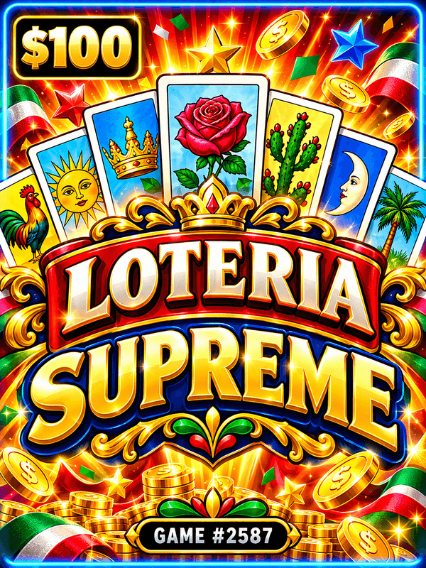 Loteria Supreme — illustration, not the actual ticket