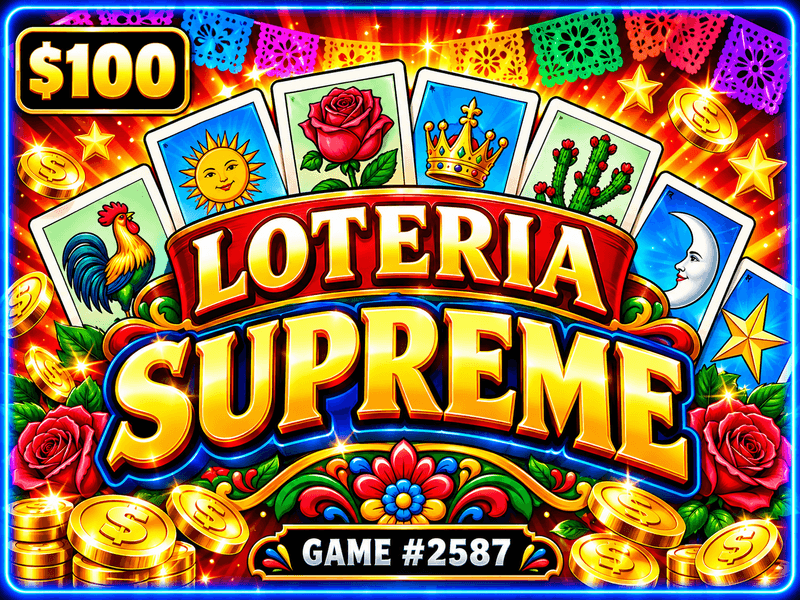 Loteria Supreme — illustration, not the actual ticket