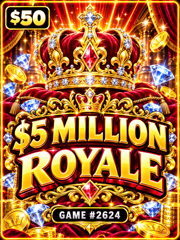 $5 Million Royale — illustration, not the actual ticket