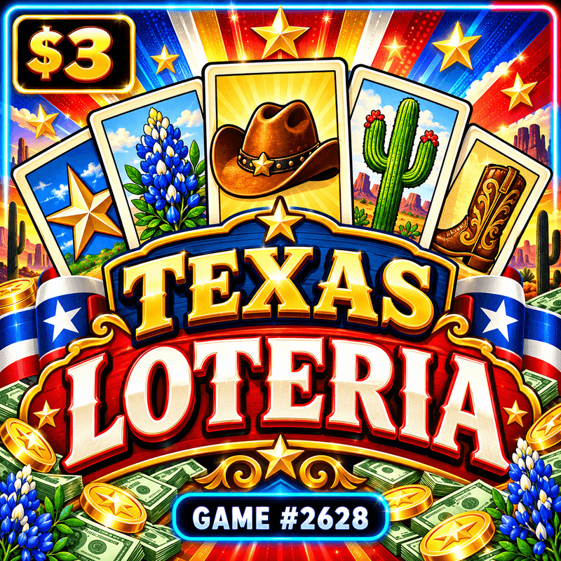 Texas Loteria — illustration, not the actual ticket