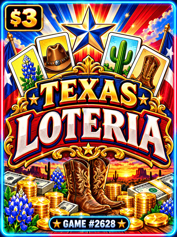 Texas Loteria — illustration, not the actual ticket