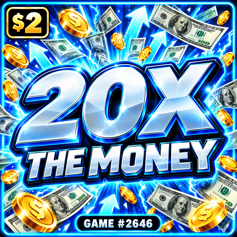 20X The Money — illustration, not the actual ticket