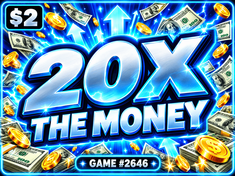 20X The Money — illustration, not the actual ticket