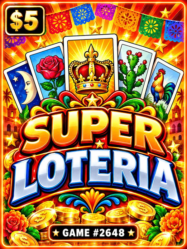 Super Loteria — illustration, not the actual ticket