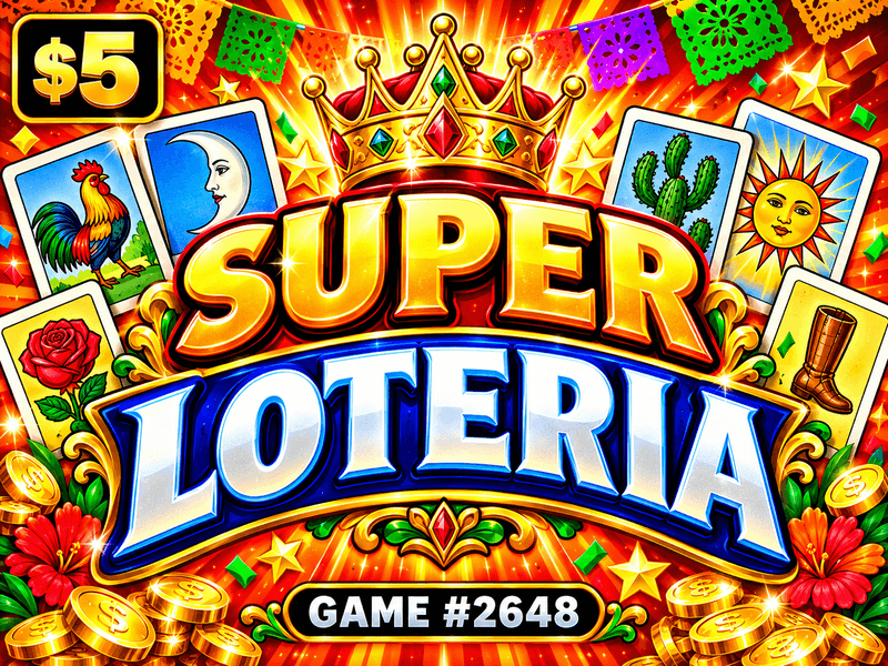 Super Loteria — illustration, not the actual ticket