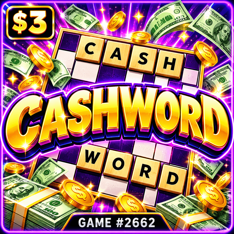 Cashword — illustration, not the actual ticket