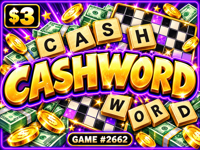 Cashword — illustration, not the actual ticket