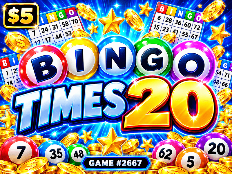 Bingo Times 20 — illustration, not the actual ticket