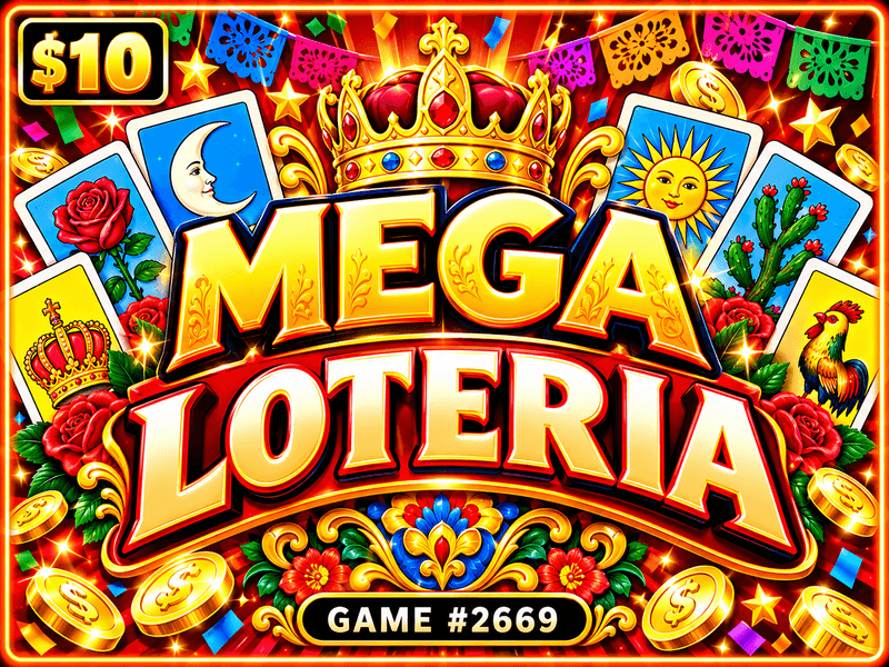 Mega Loteria — illustration, not the actual ticket