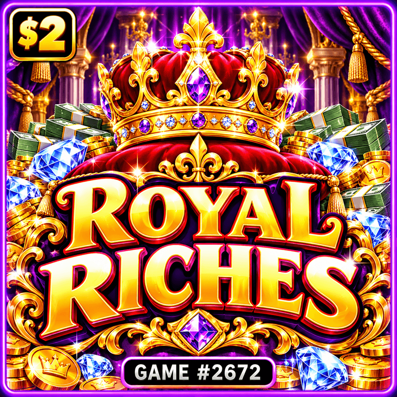 Royal Riches — illustration, not the actual ticket