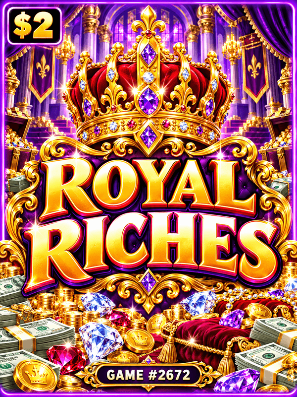 Royal Riches — illustration, not the actual ticket