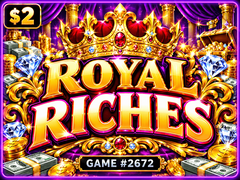 Royal Riches — illustration, not the actual ticket