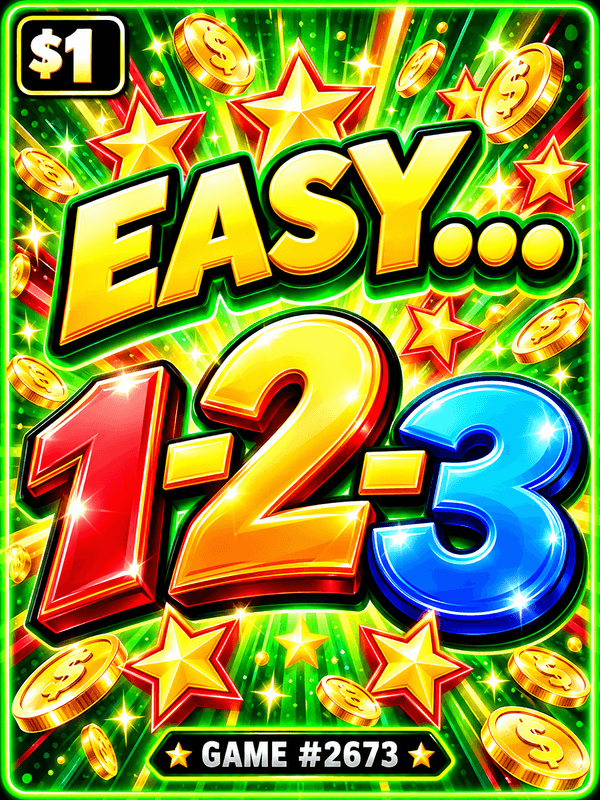 Easy...1-2-3 — illustration, not the actual ticket