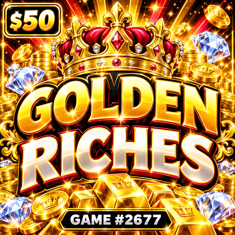 Golden Riches — illustration, not the actual ticket