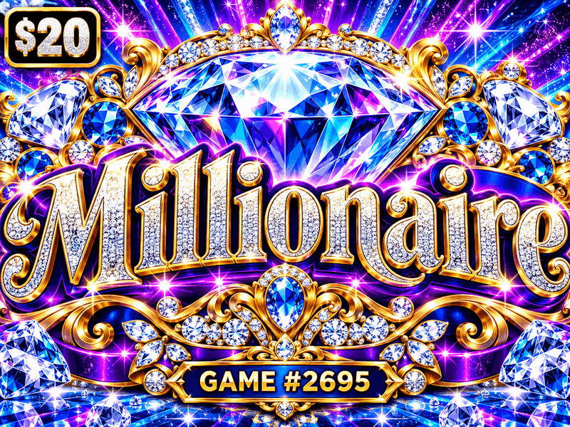 Millionaire — illustration, not the actual ticket