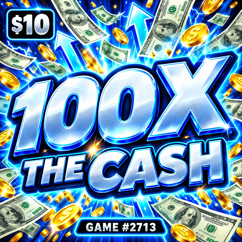 100X The Cash — illustration, not the actual ticket