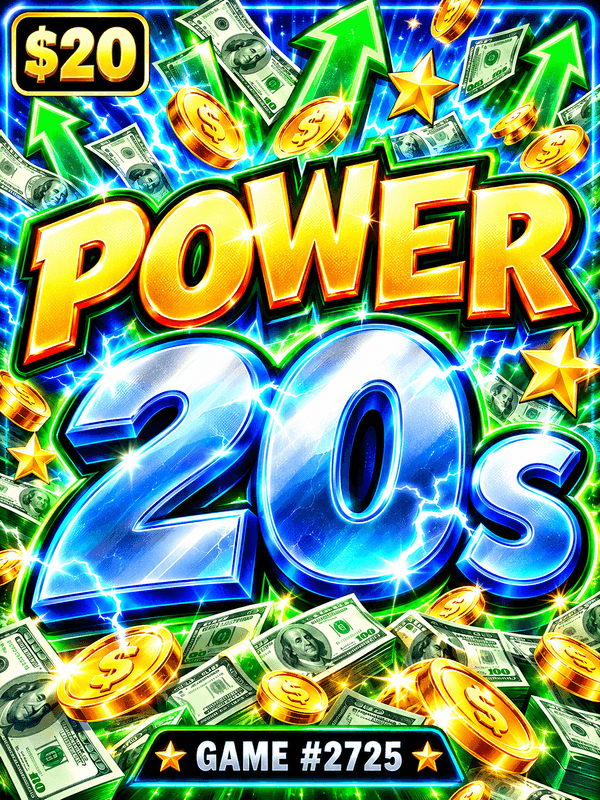 Power 20s — illustration, not the actual ticket