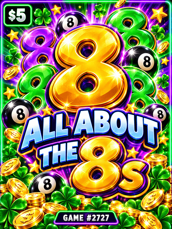All About the 8s — illustration, not the actual ticket