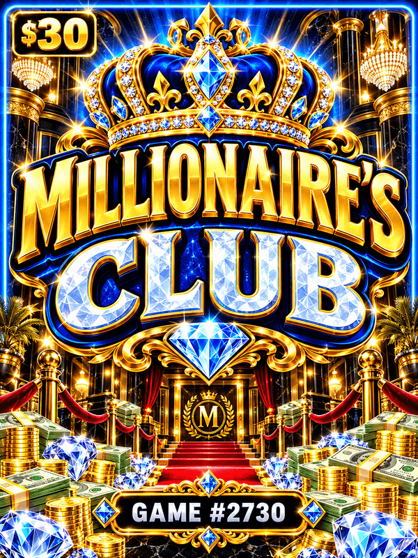 Millionaire's Club — illustration, not the actual ticket