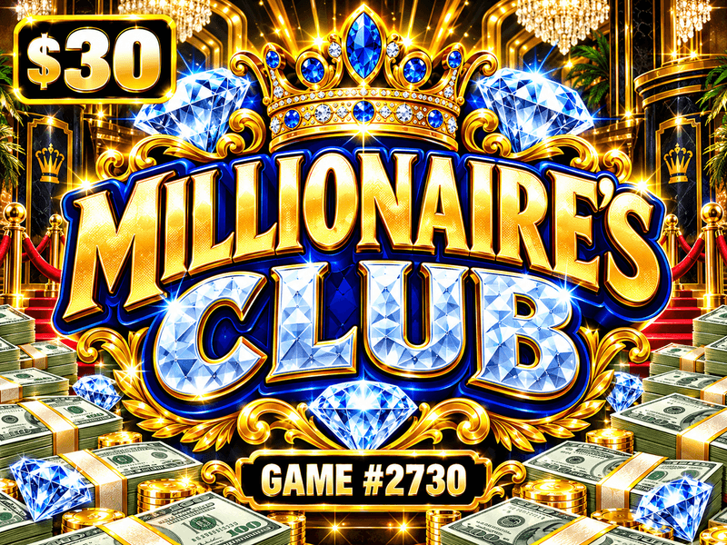 Millionaire's Club — illustration, not the actual ticket