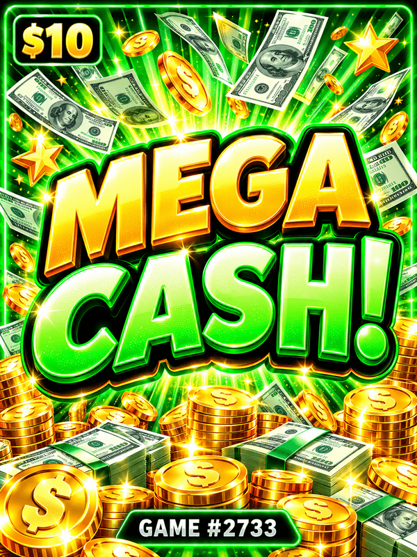 Mega Cash! — illustration, not the actual ticket