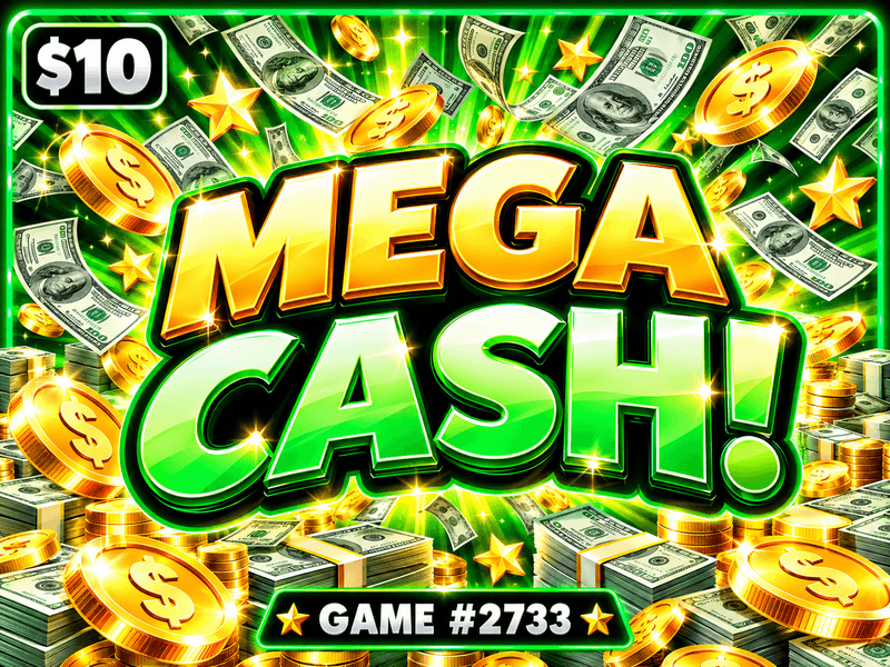 Mega Cash! — illustration, not the actual ticket