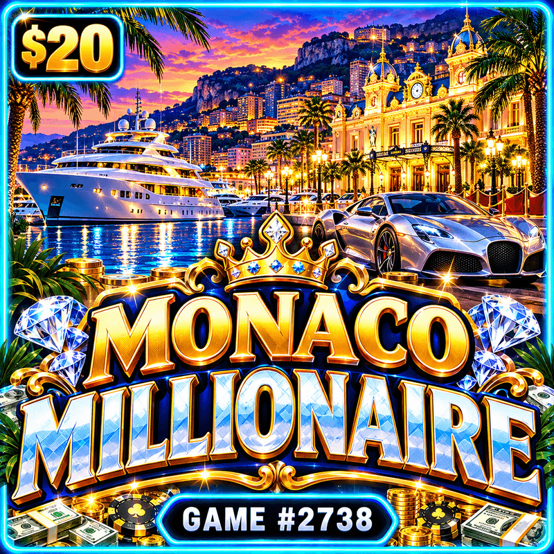 Monaco Millionaire — illustration, not the actual ticket