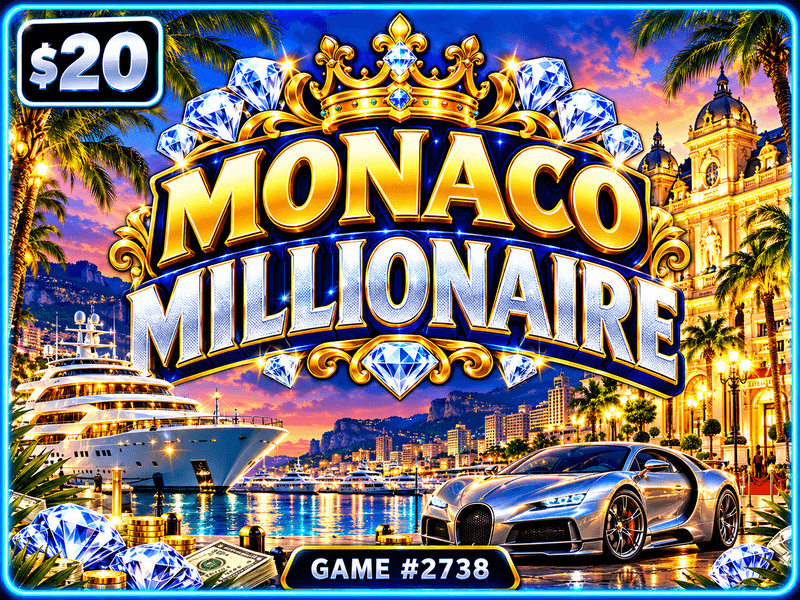 Monaco Millionaire — illustration, not the actual ticket