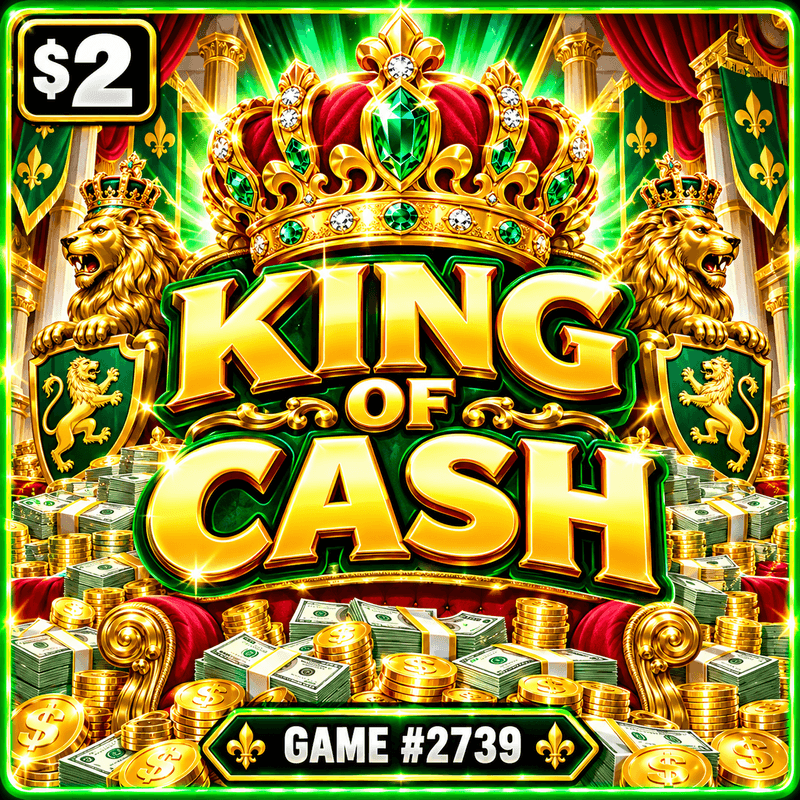 King of Cash — illustration, not the actual ticket