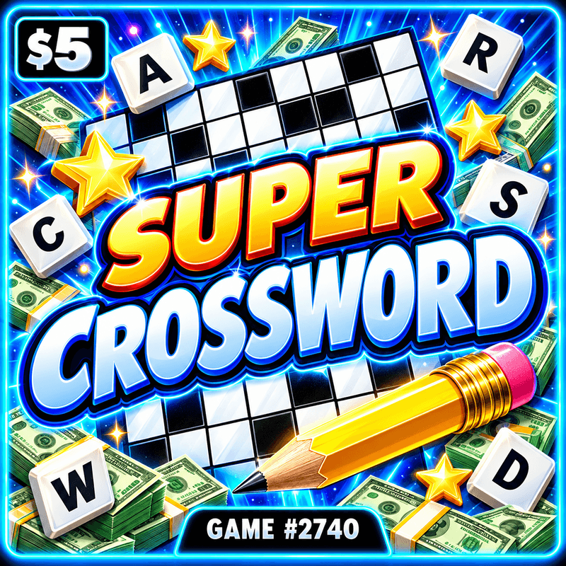 Super Crossword — illustration, not the actual ticket