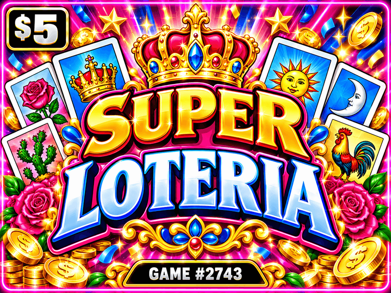 Super Loteria — illustration, not the actual ticket