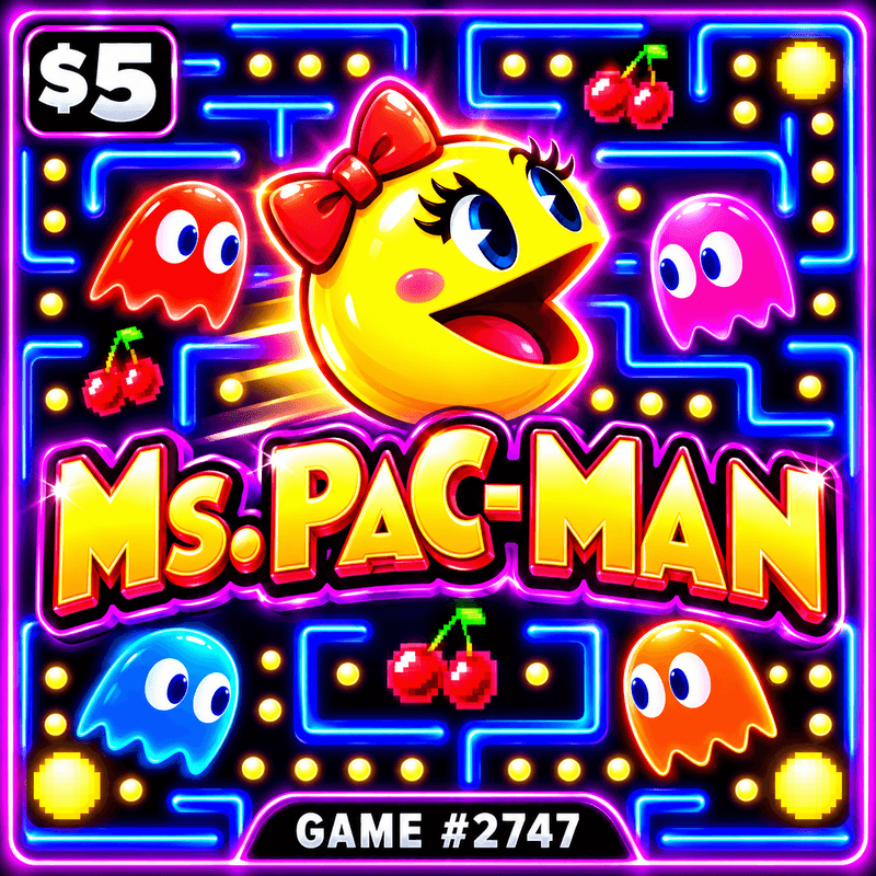 Ms.PAC-MAN — illustration, not the actual ticket
