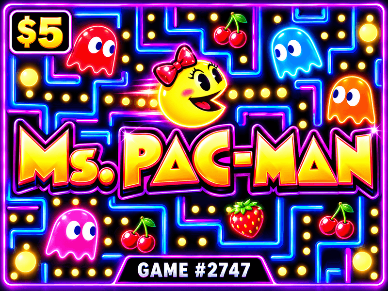 Ms.PAC-MAN — illustration, not the actual ticket