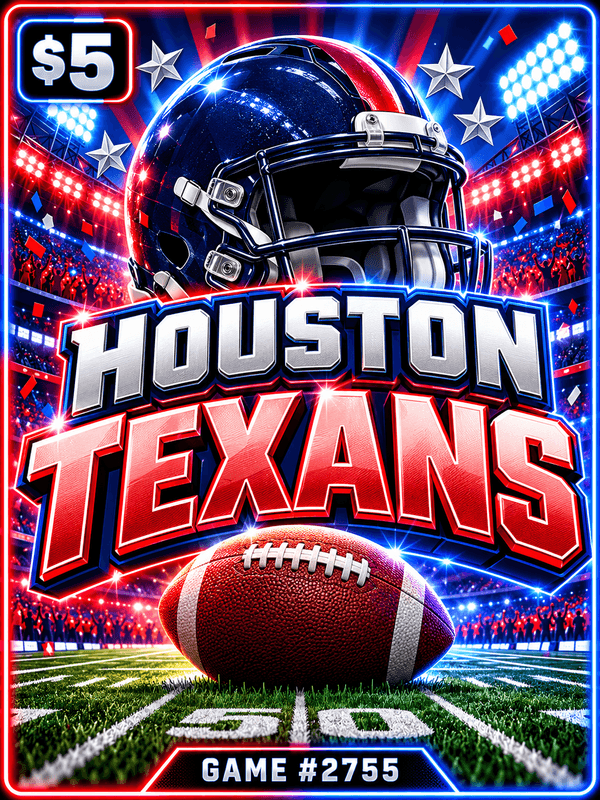 Houston Texans — illustration, not the actual ticket