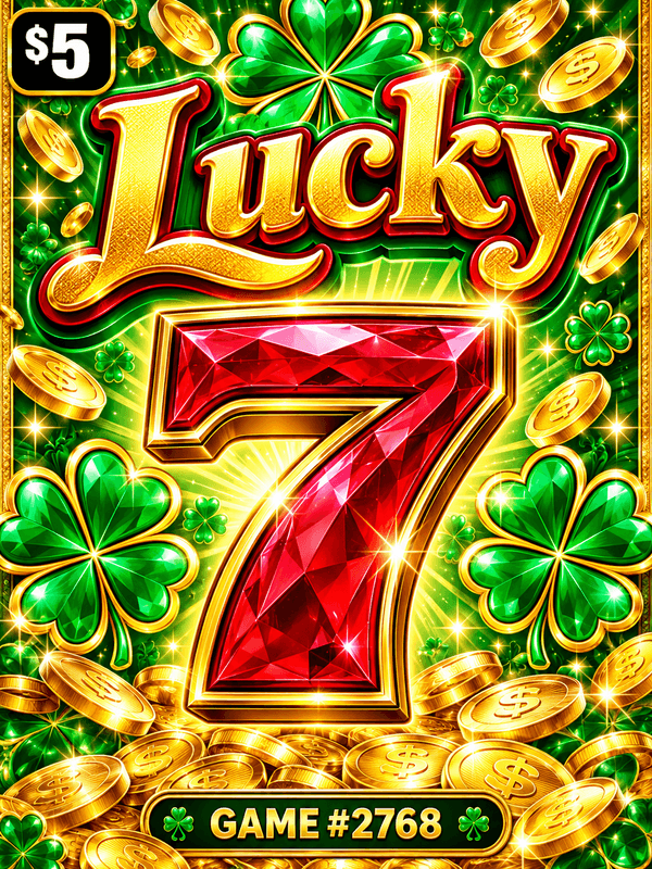 Lucky 7 — illustration, not the actual ticket