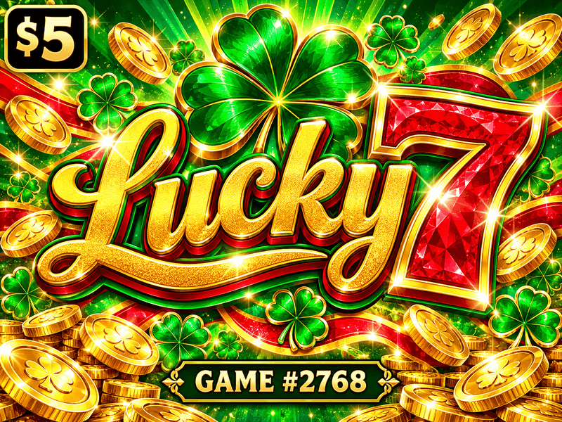 Lucky 7 — illustration, not the actual ticket