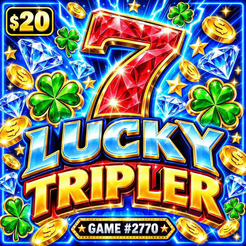 Lucky 7 Tripler — illustration, not the actual ticket