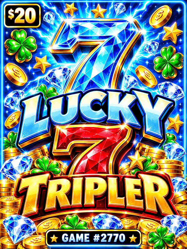 Lucky 7 Tripler — illustration, not the actual ticket